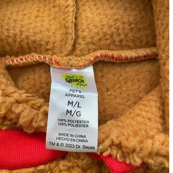 Newt The Grinch Dr, Seuss Max Size M/L Pet Shirt Sweater Christmas Costume - Picture 5 of 10